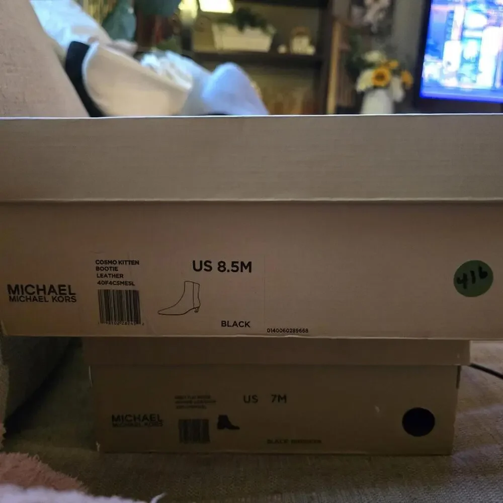 Michael Kors Cosmo Leather Kitten Boot - Picture 12 of 13